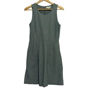 Madewell Charcoal Gray Sleeveless Cotton Dress Women’s Size Small